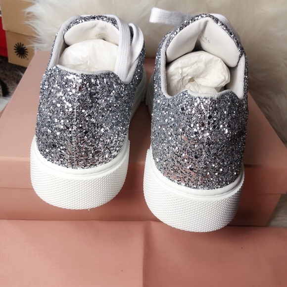 ❤️SOLD❤️new MIU MIU glitter crystal sneaker 40 - Picture 6 of 8